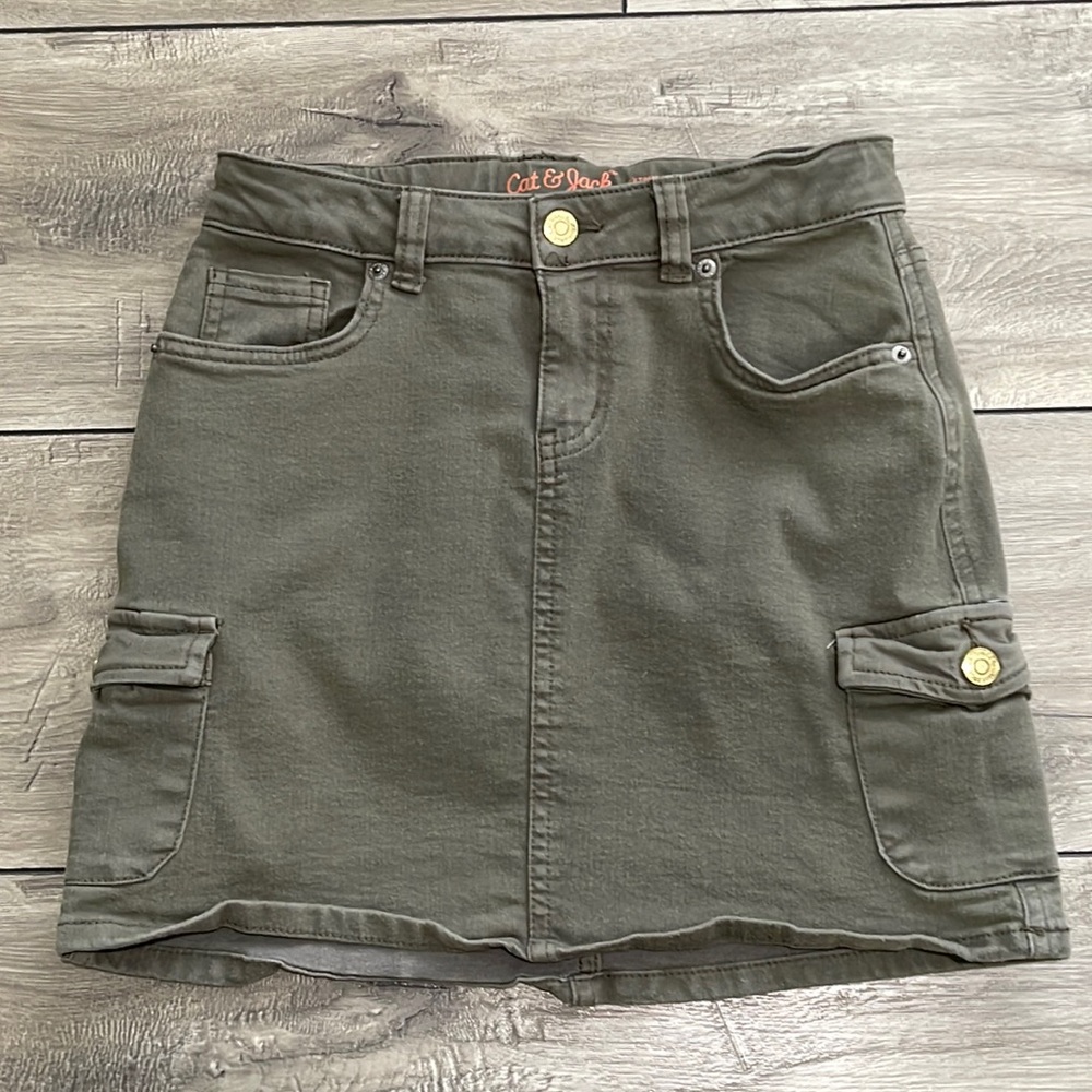 Cat & Jack Girl Stretch Fall Mini Skirt Size L (10/12)